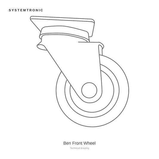 Systemtronic Ben Front Wheel, technical drawing