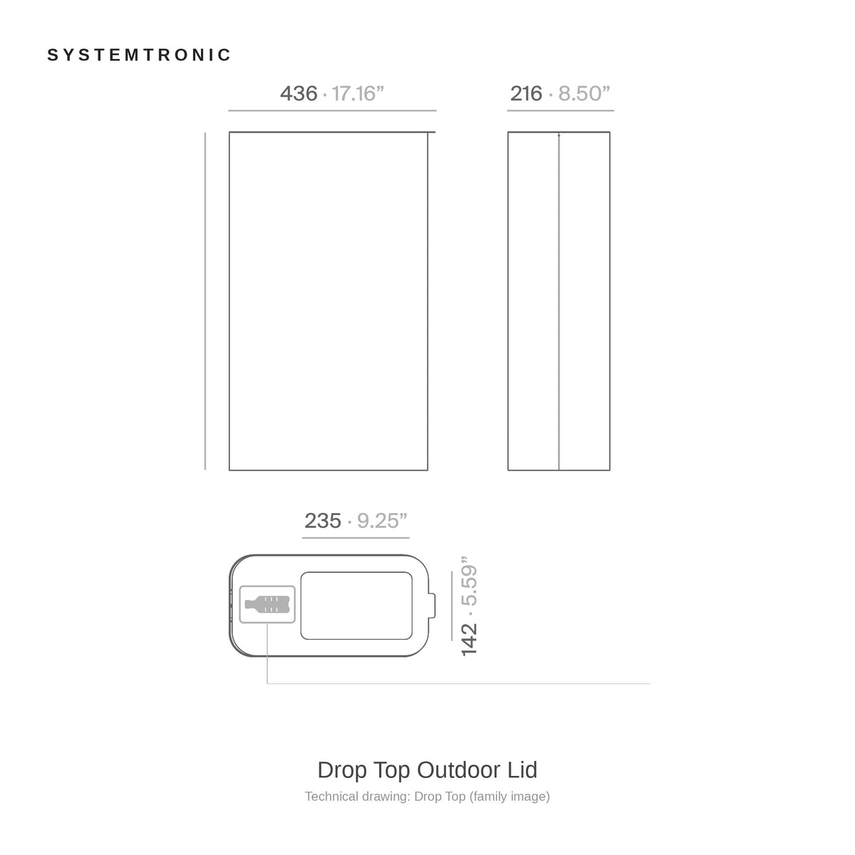 Systemtronic Drop Top Outdoor Lid, family image