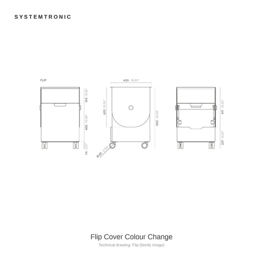 Systemtronic Flip Cover Colour Change, family image