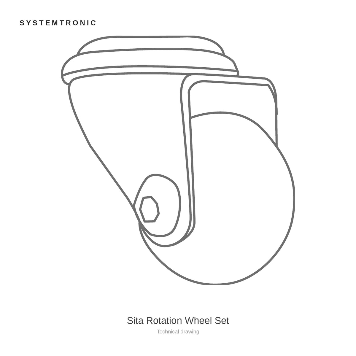 Systemtronic Sita Rotation Wheel Set, technical drawing