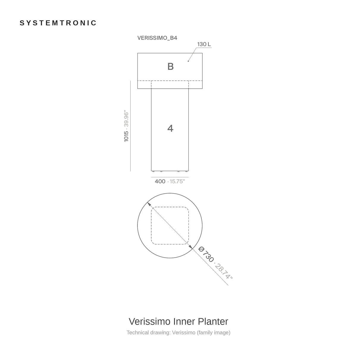 Systemtronic Verissimo Inner Planter, family image