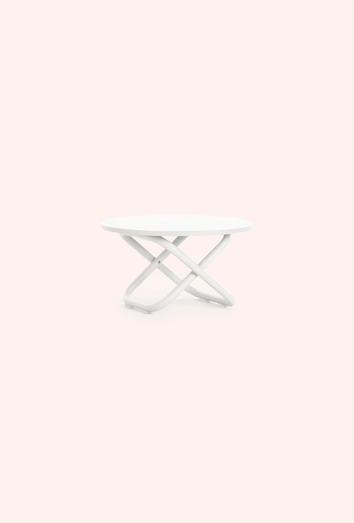 Diabla Trip Side Table, White
