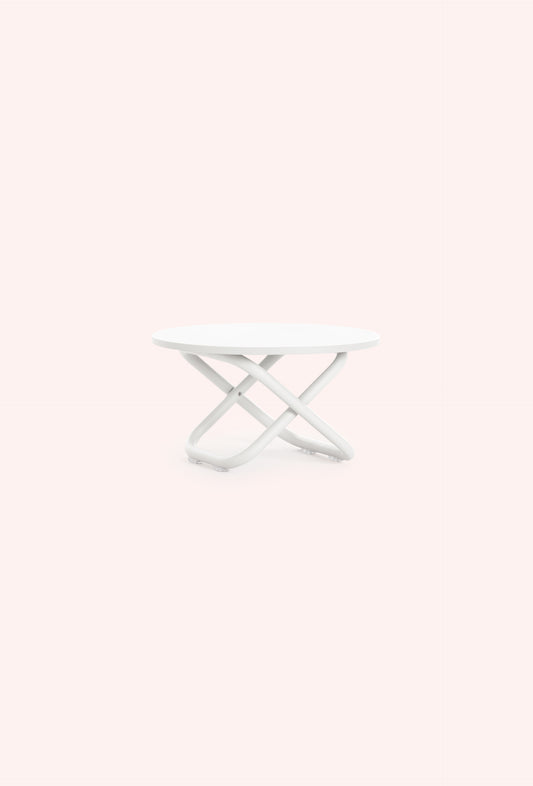 Diabla Trip Side Table, White