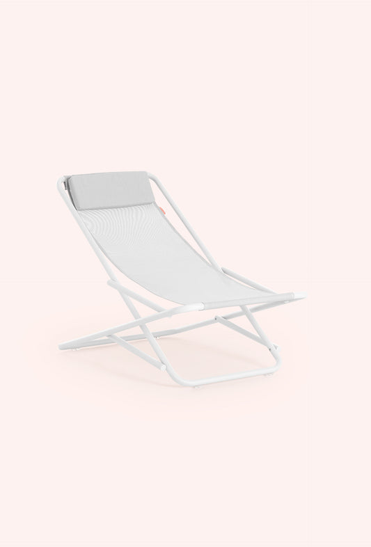 Diabla Trip Sexy Deckchair, White