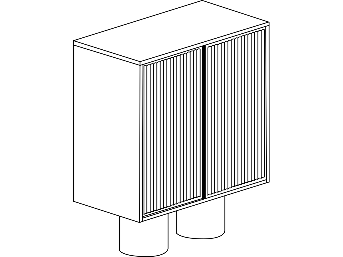 Punt Rio Cupboard, technical drawing