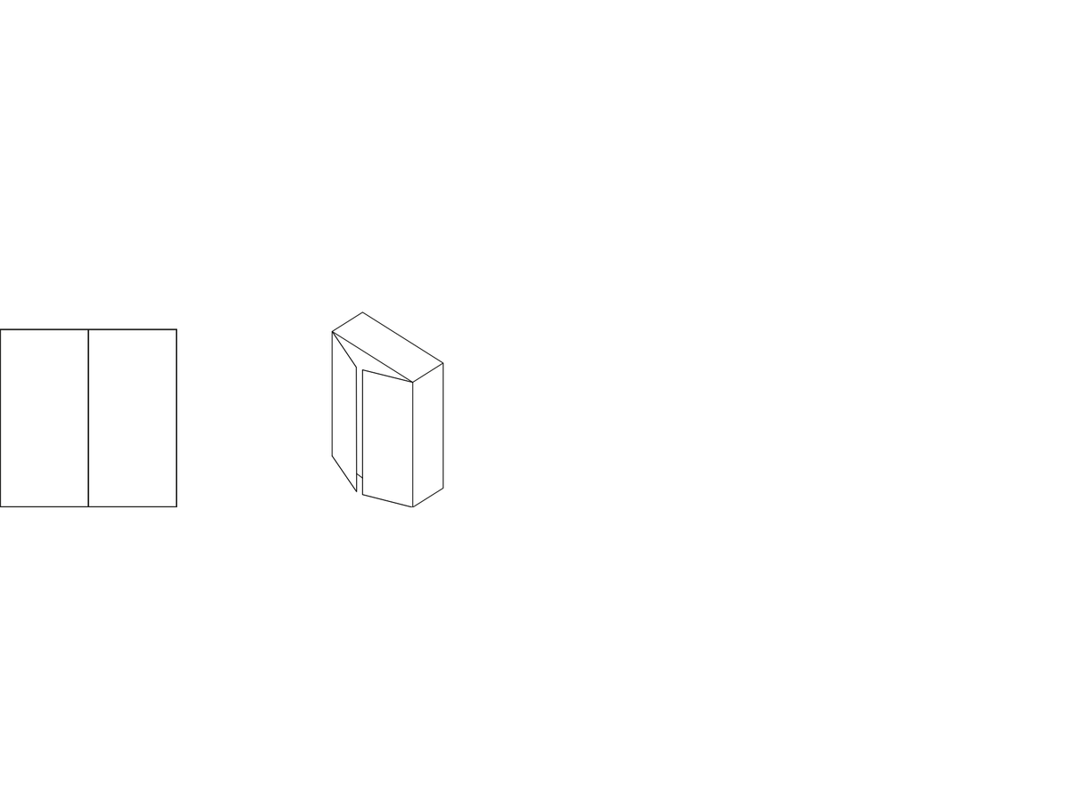 Punt Literatura Open Container Module, technical drawing
