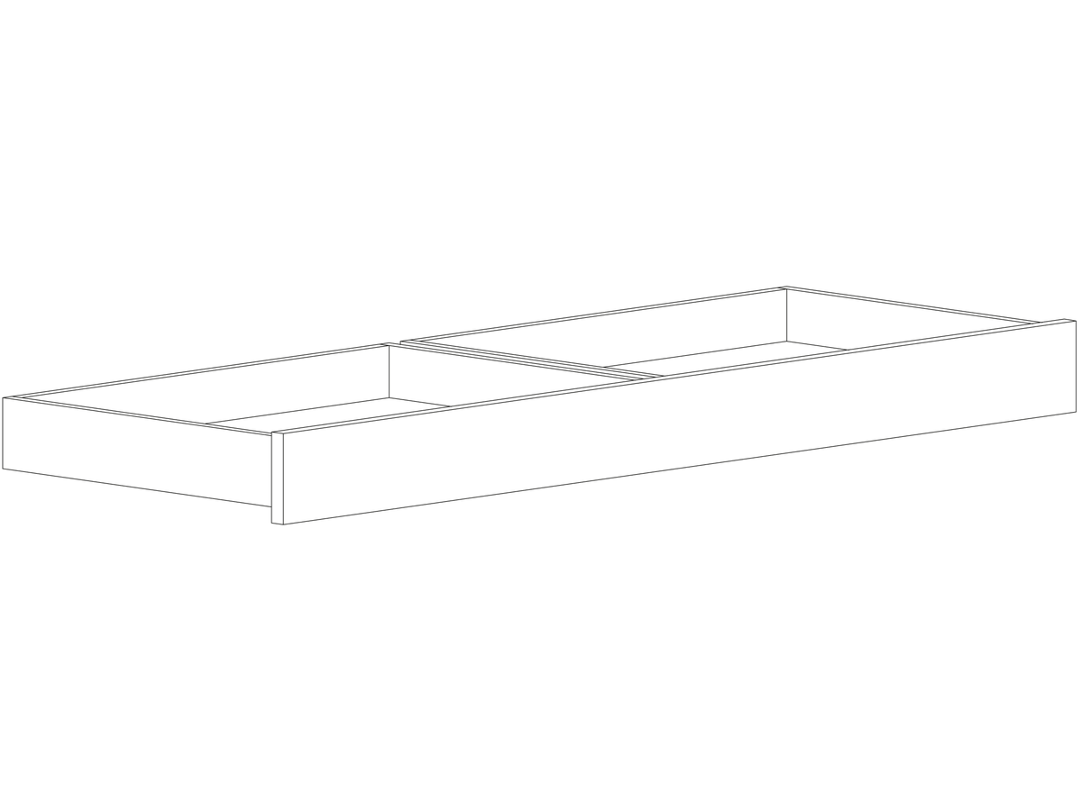 Punt Malmö Internal Drawer, technical drawing