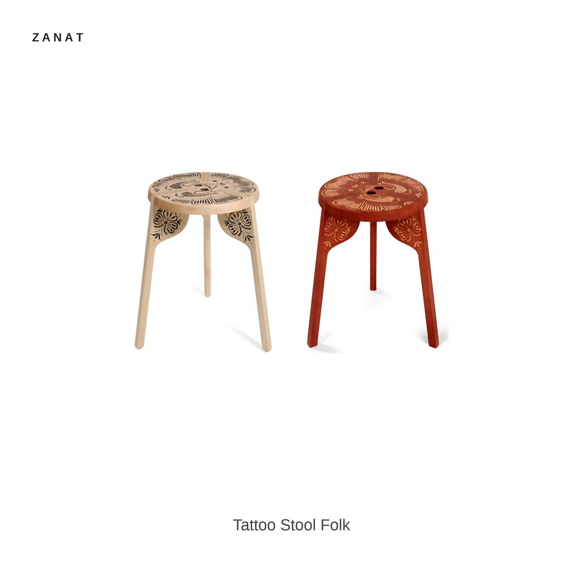 Zanat Tattoo Stool Folk