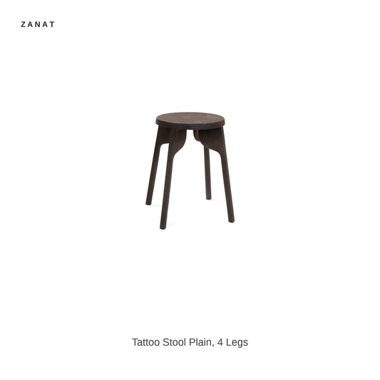 Zanat Tattoo Stool Plain, 4 Legs