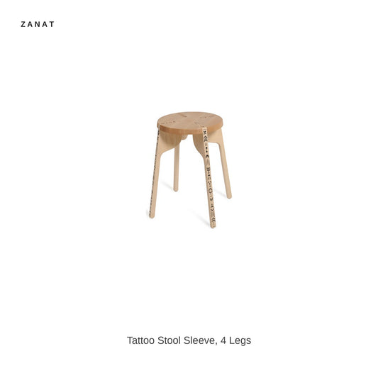 Zanat Tattoo Stool Sleeve, 4 Legs