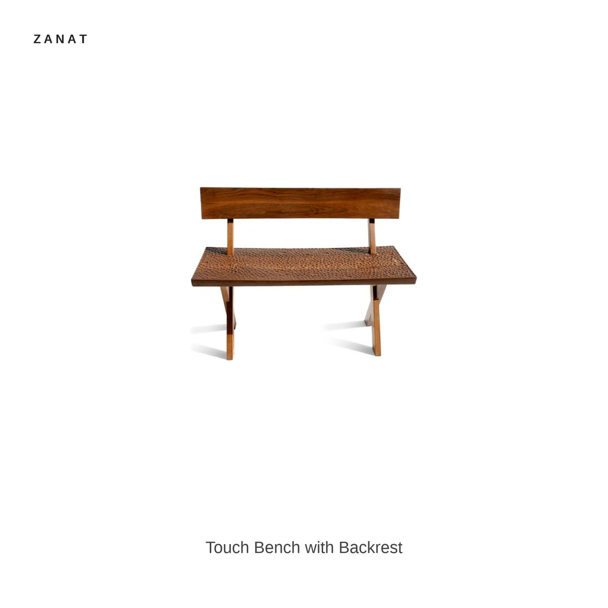 Zanat Touch Bench with Backrest