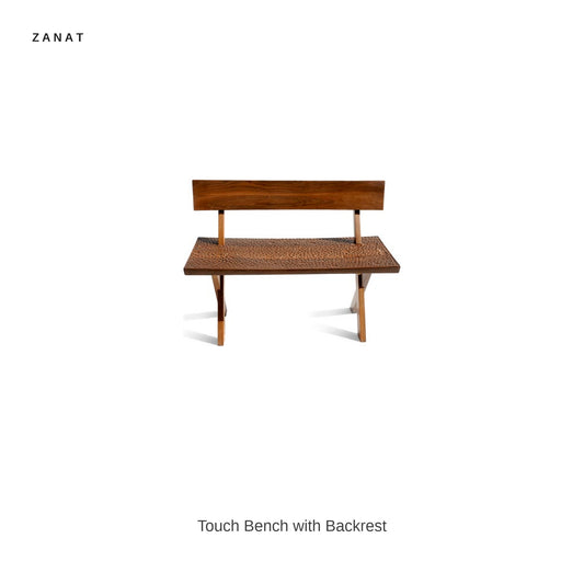 Zanat Touch Bench with Backrest